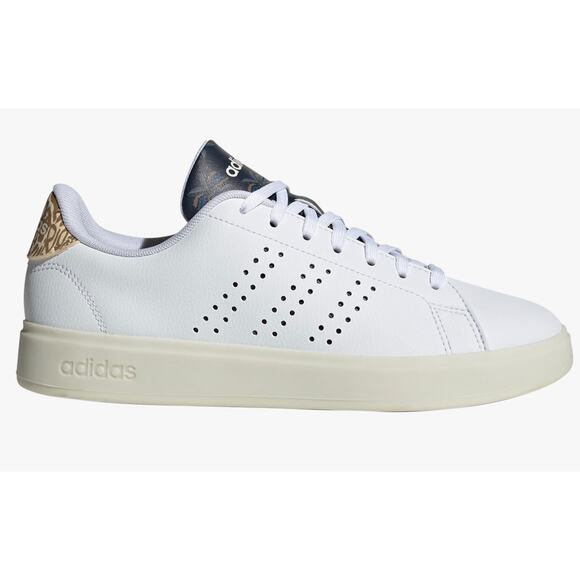 Adidas Advantage 2.0 White/ Leopard Print/ Black Women's 8 - Picture 3 of 8